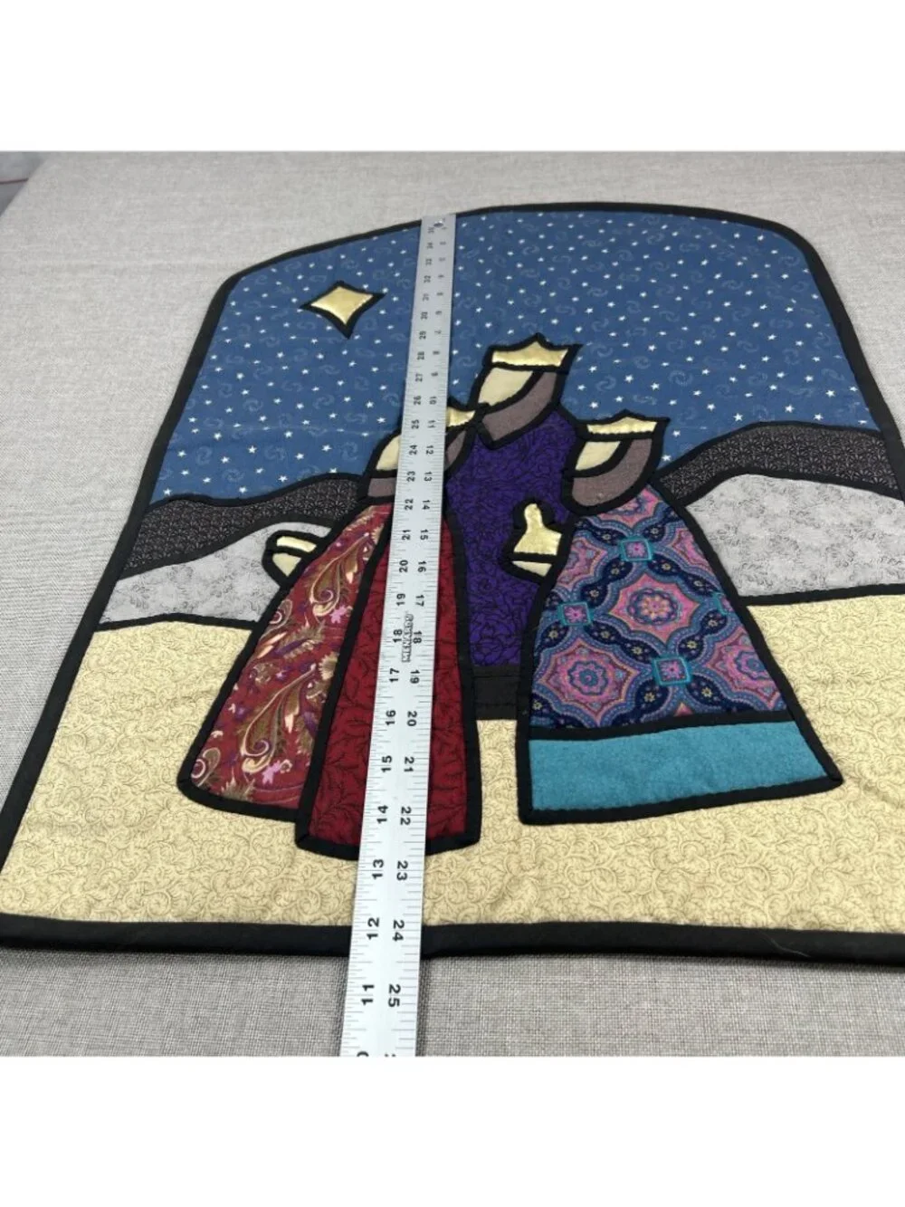 Handmade vintage appliqué